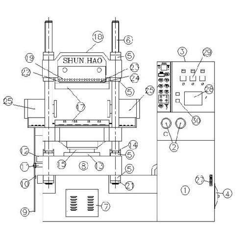 melamine crockery moulding machine