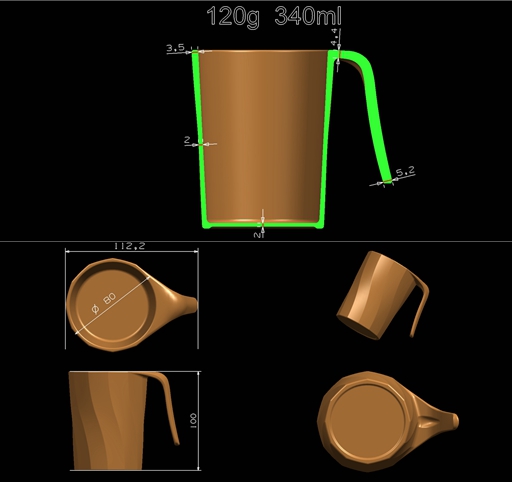 China New Design Melamine Mug Mold