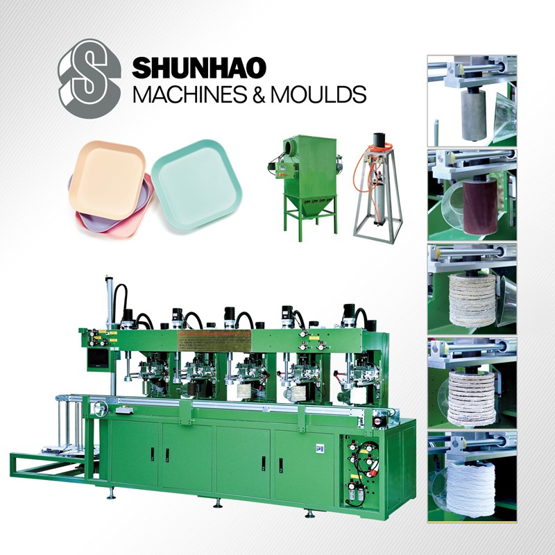 five-head melamine ware edge grinding machine