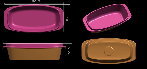 melamine tableware compression mould