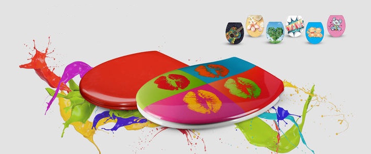 colorful urea toilet seat lid