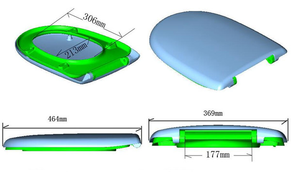 high precision urea formaldehyde toilet seat cover mould