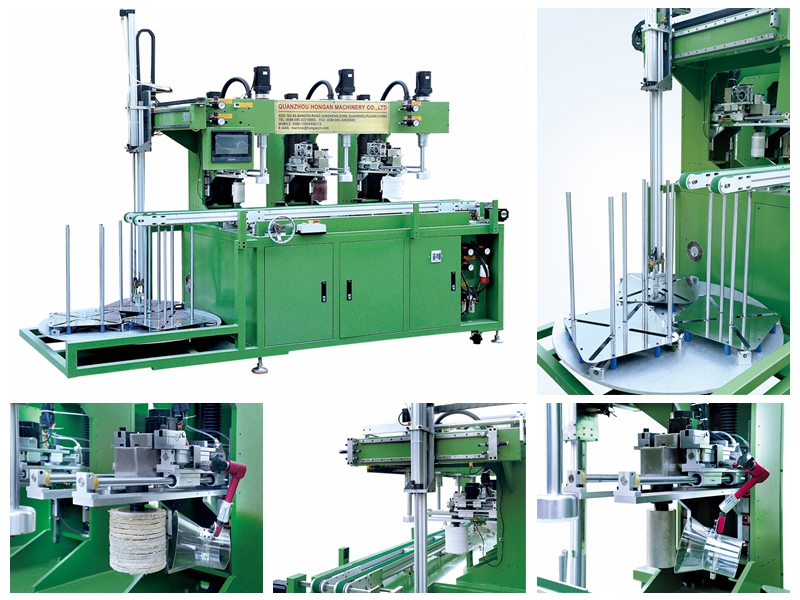 3 station melamine ware edge grinding machine