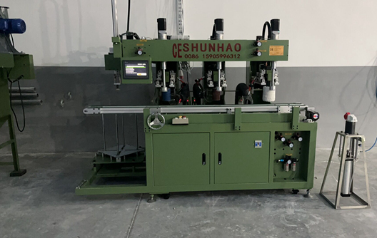 3 station melamine tableware edge grinding machine