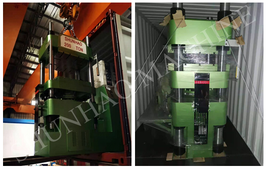 Shunhao shipment for 200 tons melamine molding machine Shunhao shipment for 200 tons melamine molding machine