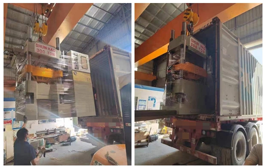 Shipment of 300 Ton Melamine Molding Machines: Single Color and Double Color