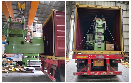 Shunhao 200 Ton Automatic Split Cup Machine Shipment