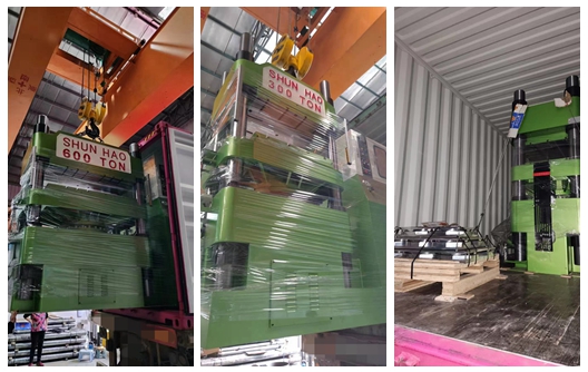 Shipment of 300 Ton and 600 Ton Melamine Molding Machines