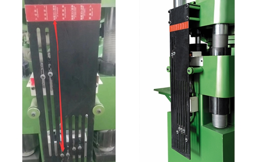 SHUNHAO Molding Machine PLC Parameters Setting---The distance adjustment of the rising and slowing down after mold closed