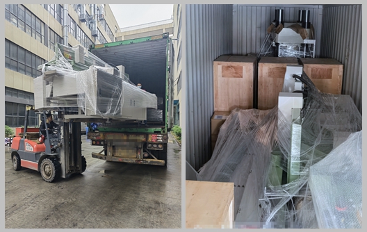 Shunhao Circular Automatic Edging Machine and Preheater Shipment