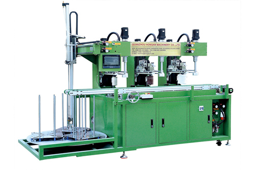 Three-head Automatic Melamine Tableware Edge Trimming Machine