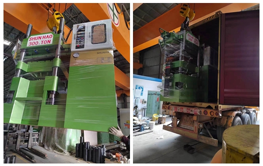 Double Color Melamine Molding Machines and Polish Machine Shipment