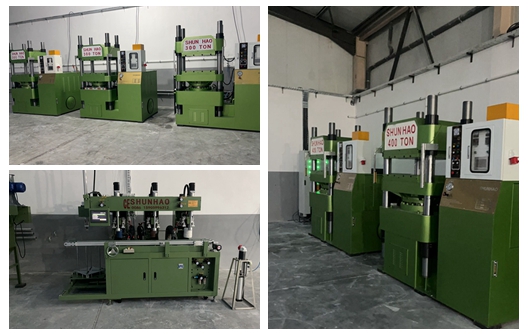 Shunhao Melamine Tableware Compression Machine and Edge Grinding Machine Arrived At Customer's Factory