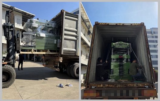 300-ton Melamine Tableware Molding Machine and Edge Grinding Machine Shipment