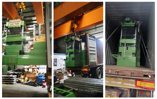 Shunhao 200-Ton Automatic Split Cup Machine Shipment